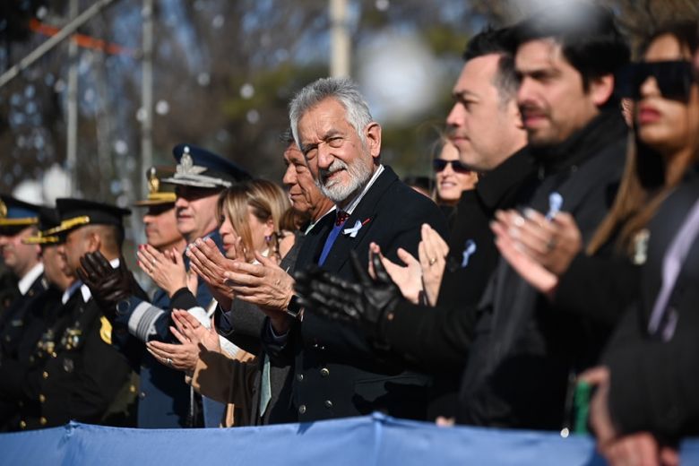 Frontera participó del desfile cívico militar en Justo Daract  