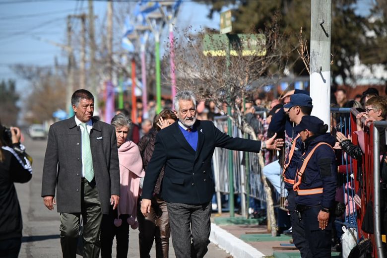 Frontera participó del desfile cívico militar en Justo Daract  