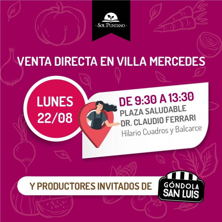 Hoy jornada de venta directa de Sol Puntano en Villa Mercedes