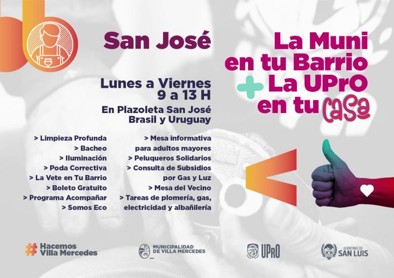 La Muni En Tu Barrio + la UPrO llegan al barrio San José 