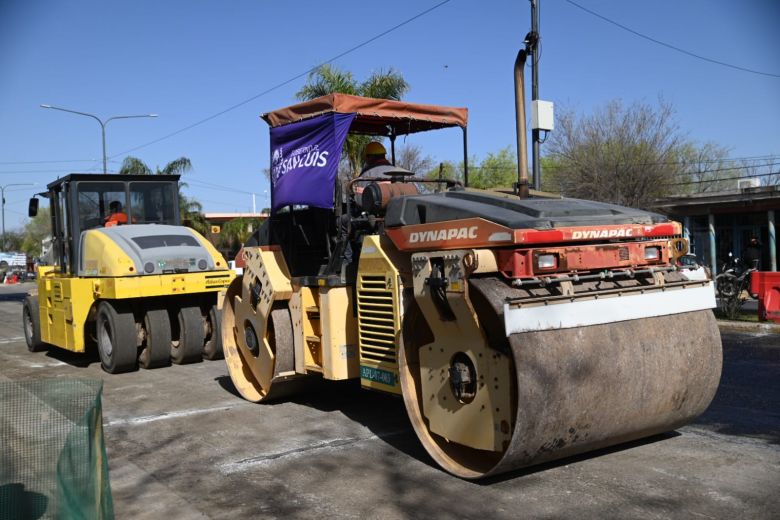 Comenzaron los trabajos de jerarquización y mejoras de la avenida 25 de Mayo 