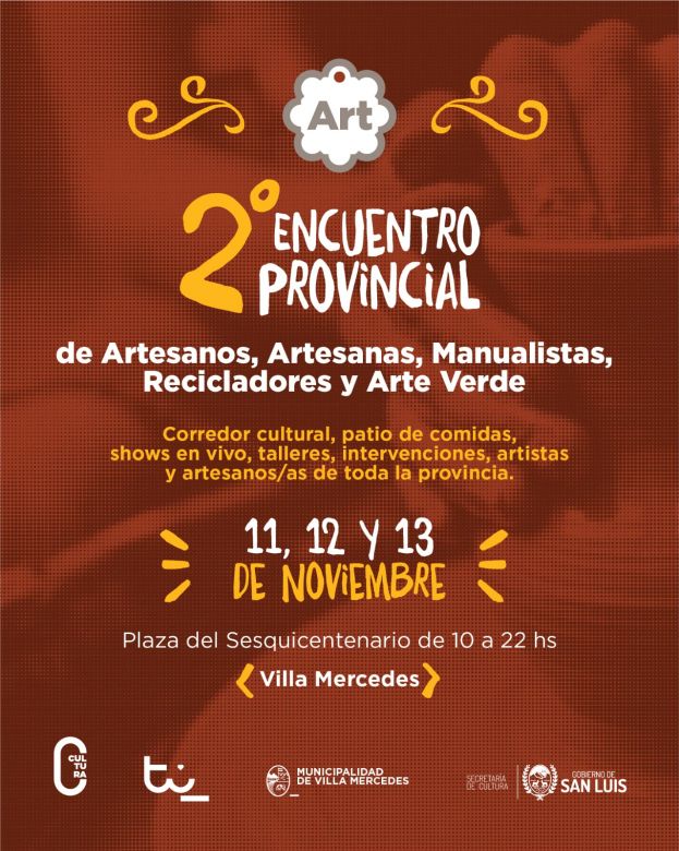 Se abren las inscripciones para participar del II Encuentro de Artesanos en nuestra ciudad