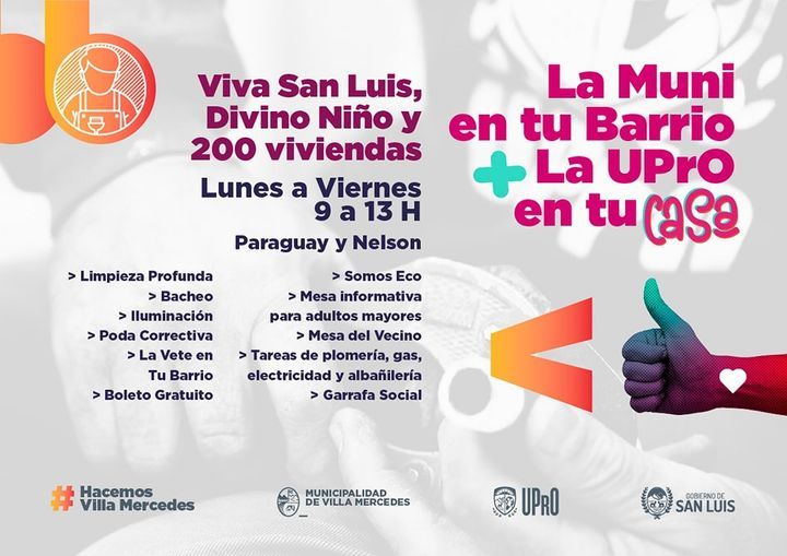 Continúan las visitas de La Muni en tu Barrio y La UPrO en tu Casa 