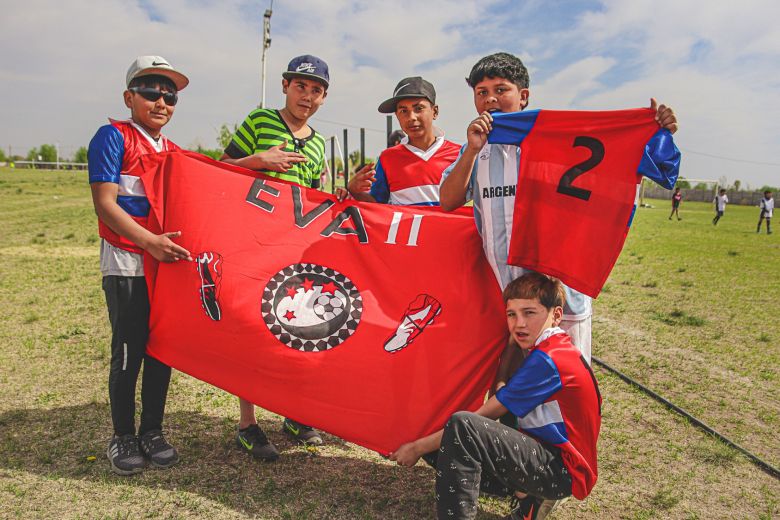 Más de 100 jugadores participaron en el Encuentro de Fútbol Infantil del SUM Eva Perón II