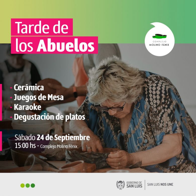 Vuelve la “Tarde de los Abuelos” al Complejo Molino Fénix