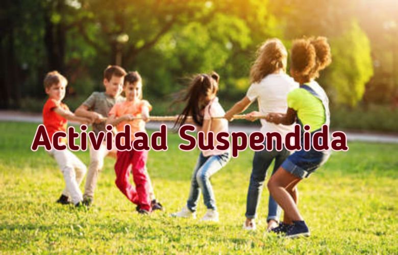 Suspenden las actividades por el Día del Derecho a Jugar