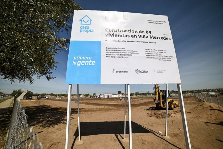 Comenzó la construcción de las 84 viviendas del plan Procrear