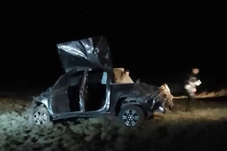 Murieron tres personas en un vuelco en la autopista 55, cerca del ingreso a Naschel