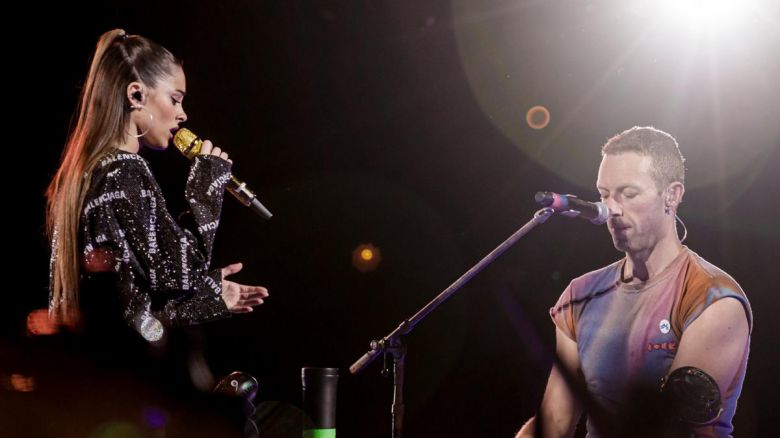 En su quinta noche en River, Coldplay tuvo a Tini como invitada sorpresa