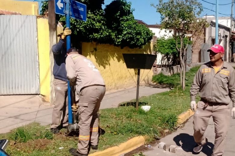 Se realizaron diversos trabajos en las calles de la ciudad 