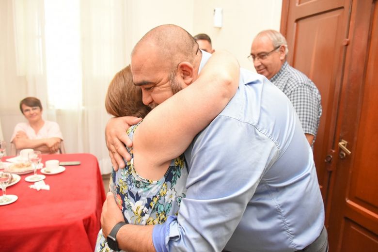 El Intendente recibió a la hija de Wenceslao Pedernera