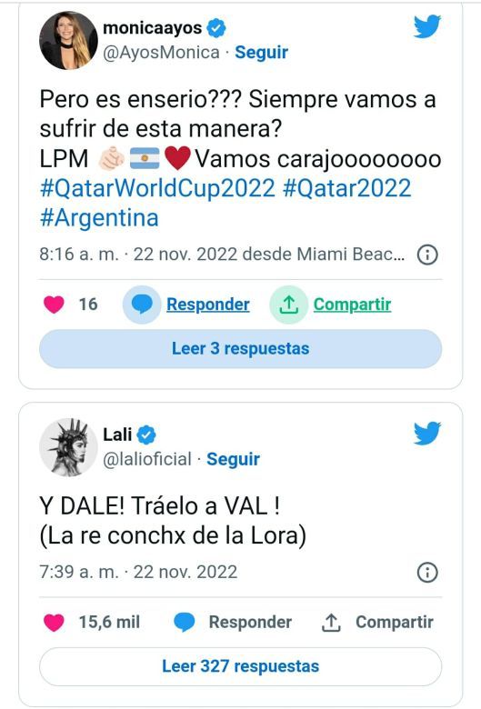 El desconcierto de los famosos por el segundo gol de Arabia Saudita ante Argentina