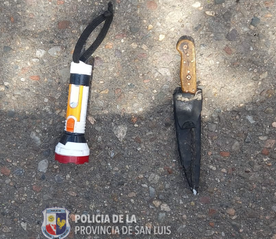 La policía secuestró elementos de caza