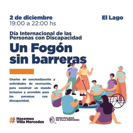 Conmemorarán el Día Internacional de las Personas con Discapacidad con un fogón