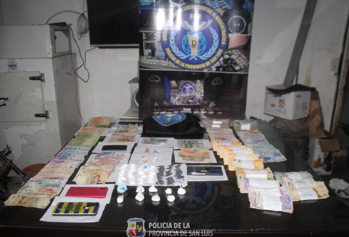 La policía anuló seis puntos de ventas de drogas en Villa Mercedes