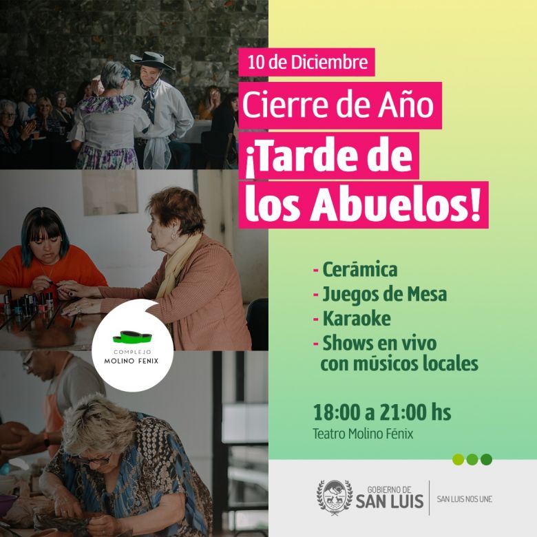El Molino Fénix cierra el año de La Tarde de los Abuelos