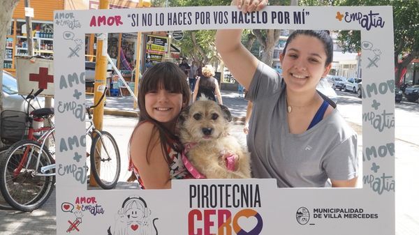 Comenzó la campaña de la pirotecnia cero en Villa Mercedes