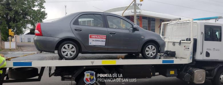 La Policía realizó controles de alcoholemia en toda la provincia