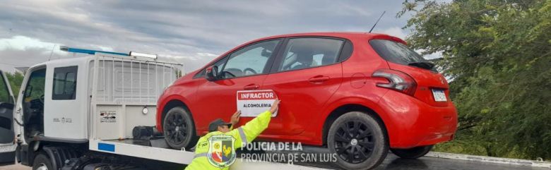 La Policía realizó controles de alcoholemia en toda la provincia