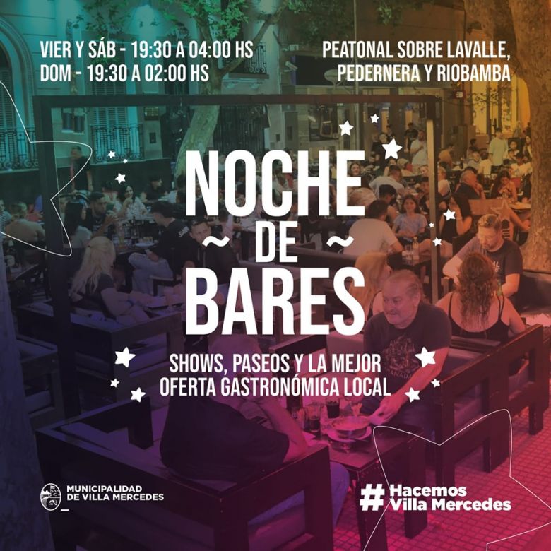 Se viene la "Noche de los Bares" 