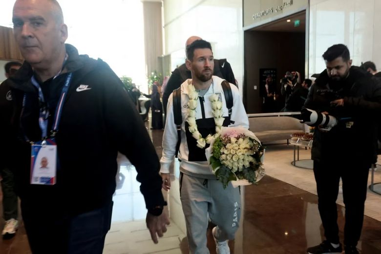 El emocionante abrazo de Lionel Messi y Marcelo Gallardo: sonrisas, buena onda y un diálogo extenso