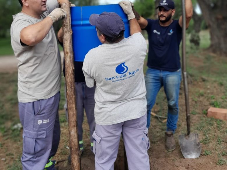 Se realizaron trabajos de mantenimiento en el Dique Vulpiani