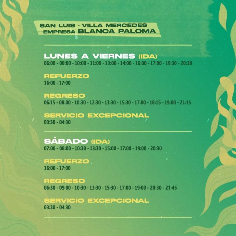 Incrementarán la frecuencia del transporte para el “Rock en la Casa”