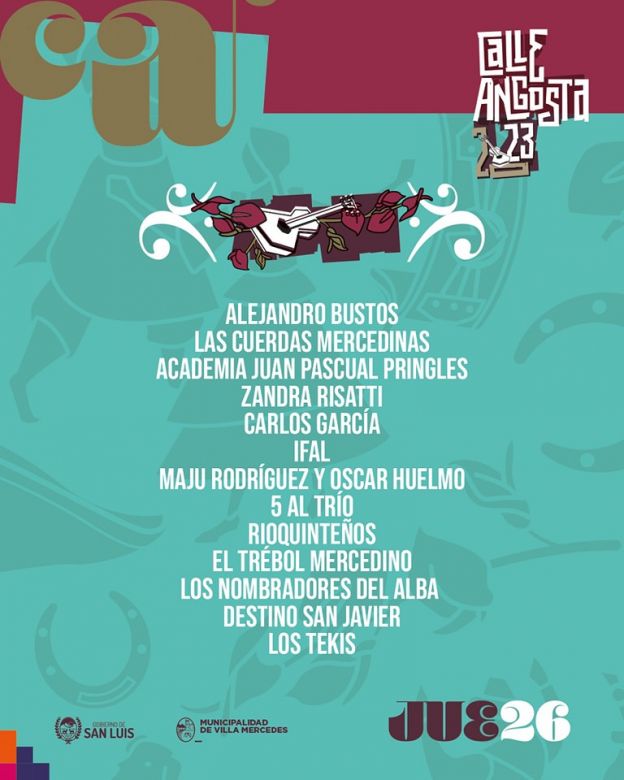 Hoy comienza la primera jornada de la 34° Fiesta Nacional de la Calle Angosta