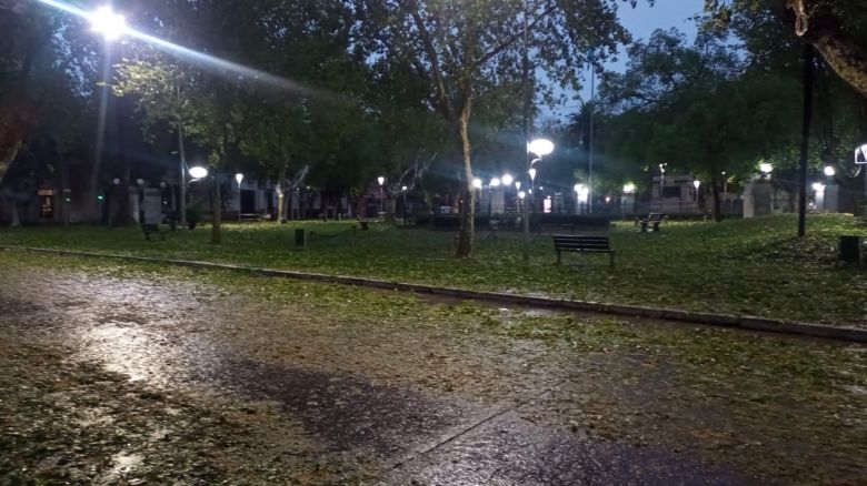 Grave granizada y tormenta afectó a Villa Mercedes 
