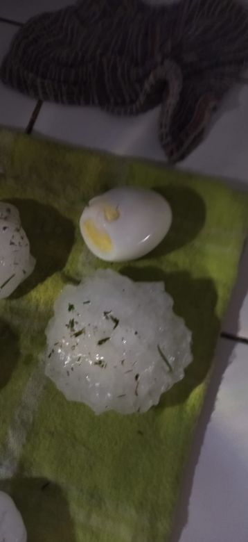 Grave granizada y tormenta afectó a Villa Mercedes 