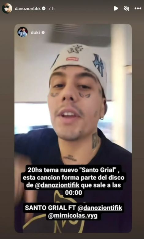 Duki y Dano se lucen en “Santo Grial”, un R&B en el que rapean sobre sus orígenes