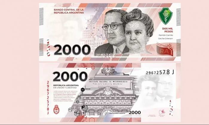 El Gobierno lanzará un billete nuevo de $2.000 