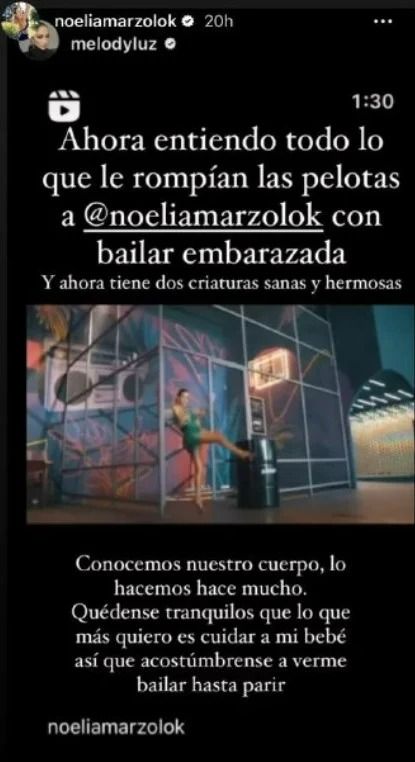 Melody Luz apuntó contra quienes la critican por bailar embarazada 