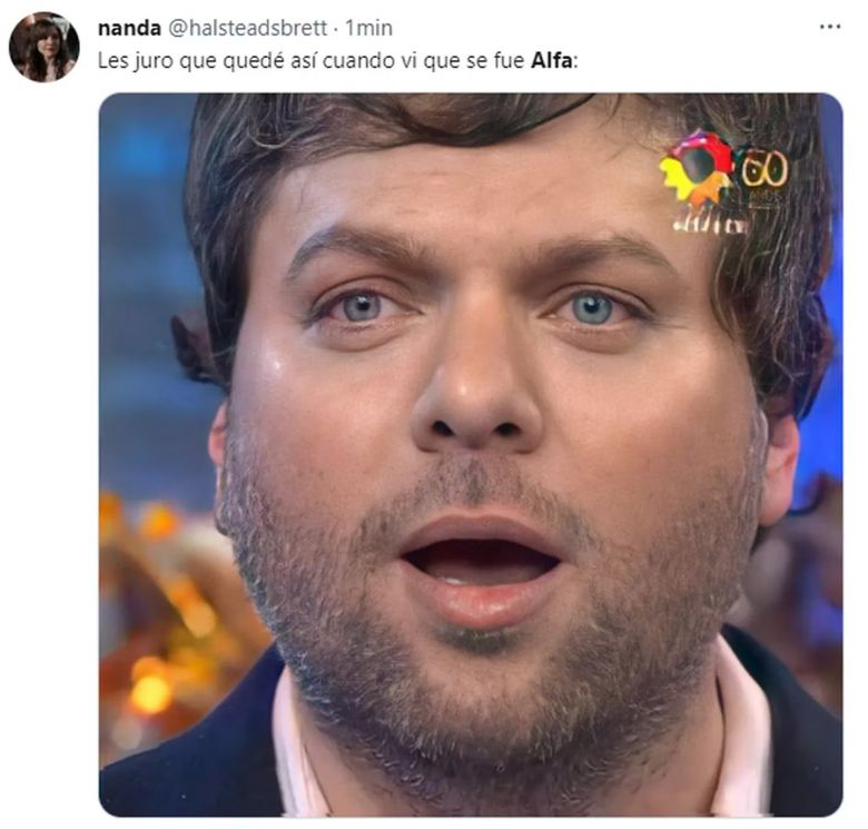 Alfa se convirtió en el nuevo eliminado de “Gran Hermano” y estallaron los memes