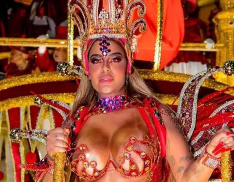 La hermana de Neymar desfiló en el carnaval de Río de Janeiro y sorprendió a todos con un llamativo traje