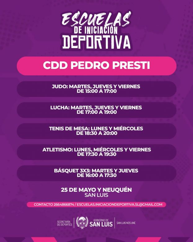Este lunes regresan las escuelas deportivas gratuitas para niños, adultos y personas con discapacidad