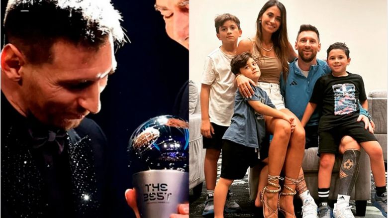 La frase de Lionel Messi a sus hijos que se hizo viral tras ganar el Premio a Mejor Jugador del Mundo