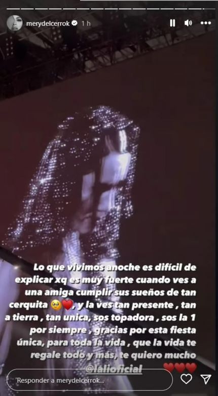 “Hiciste historia”: los mensajes de los famosos a Lali Espósito tras su show en el estadio de Vélez
