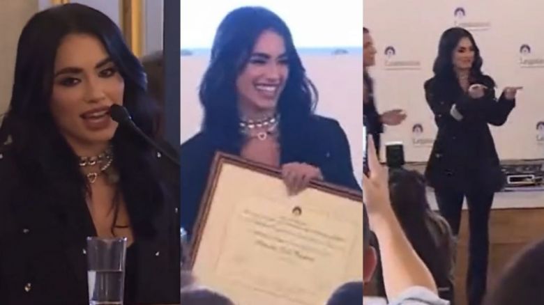 Lali se emocionó tras ser distinguida como Personalidad Destacada de la Cultura: “Esto es gracias a la gente” 