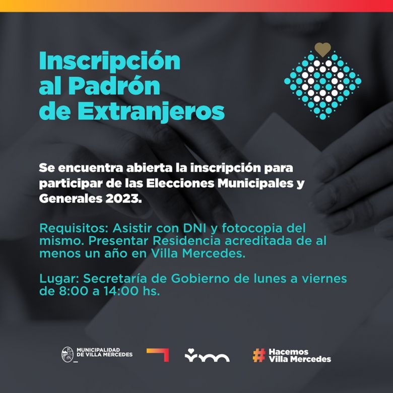Continúan abiertas las inscripciones para el Padrón de Extranjeros 