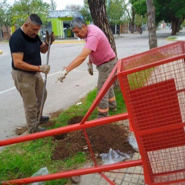 Comenzaron  con el reemplazo de los canastos comunitarios en el barrio 960 Viviendas