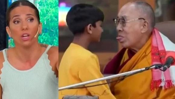 Cinthia Fernández repudió fuerte al Dalai Lama por besar a un niño y pedirle que le chupe la lengua