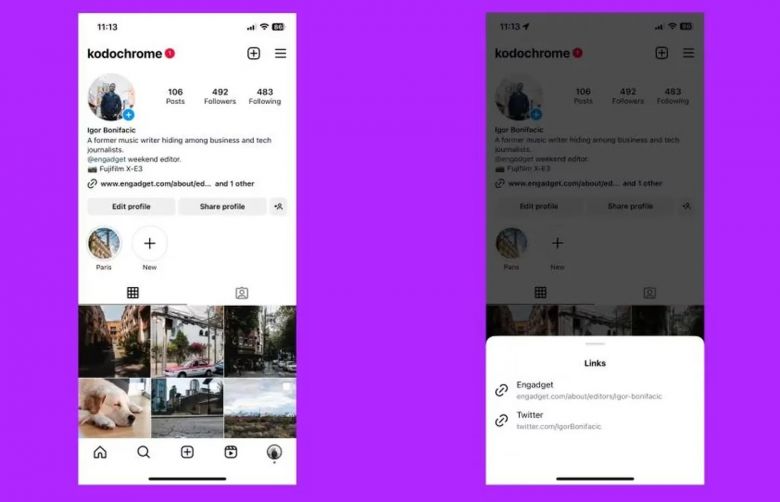 Instagram permite incluir más enlaces en el perfil: “Es uno de los cambios que más nos pidieron”