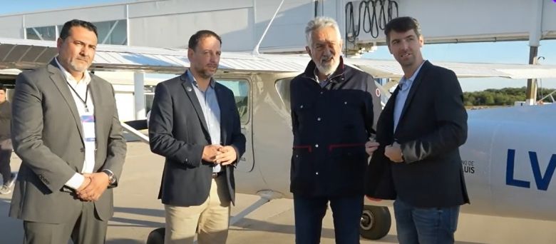 El gobernador anunció el primer vuelo internacional del Valle de Conlara a Santiago de Chile.
