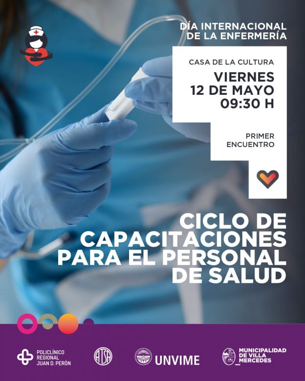 Día Internacional de la Enfermería con un Ciclo de Capacitaciones para el personal de salud.