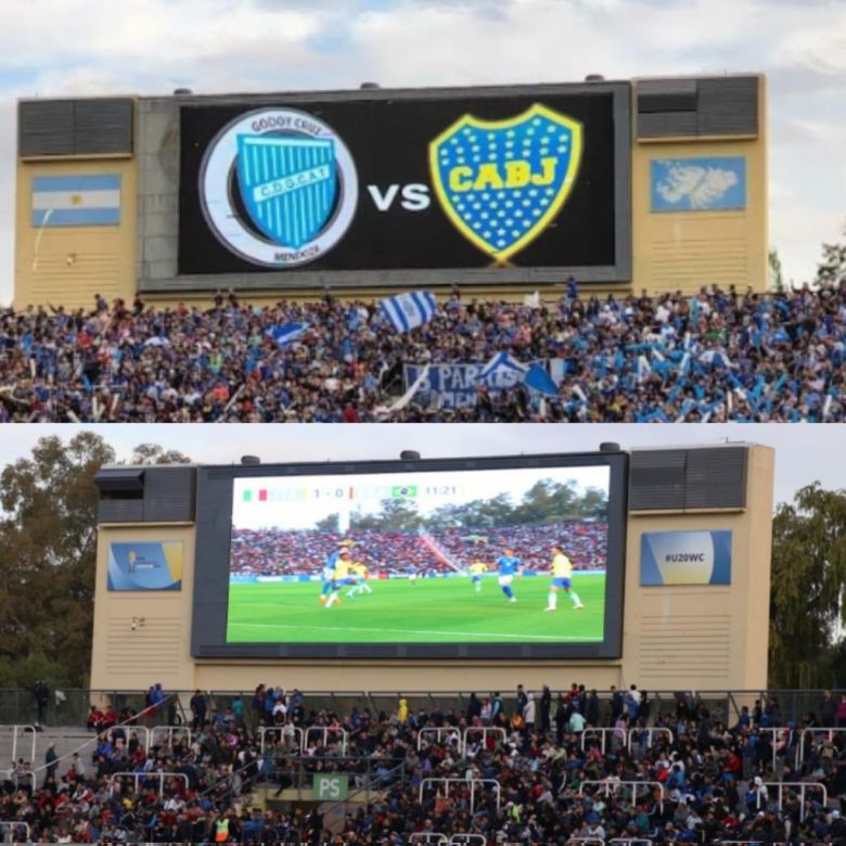 Escándalo en el Mundial Sub 20: taparon el símbolo de las Islas en el Estadio Malvinas Argentinas