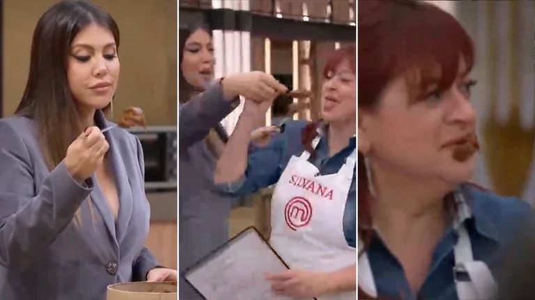 Wanda Nara se tentó con el dulce de leche en Masterchef y lo sufrió una participante: “Me embadurnó la cara”