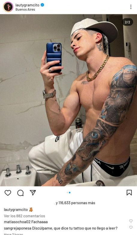 La China Suárez hizo un picante comentario en una foto de Lauty Gram, pero luego se apuró a borrarlo 