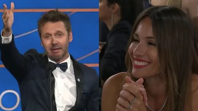 Benjamín Vicuña se volvió viral por una romántica frase para Pampita en los Martín Fierro 