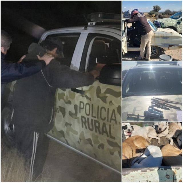 Cinco cazadores furtivos demorados 